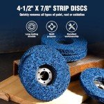 MIDO 4.5” Abrasive Strip Discs for Angle Grinder