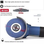 10-Pack 4.5" High Density Zirconia Flap Discs