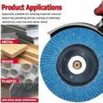 10-Pack 4.5" High Density Zirconia Flap Discs