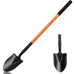 Garden Shovel with Metal Handle - 43.3 inches