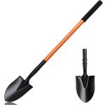 Garden Trench Shovel with Metal Handle, 43.3