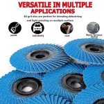 10-Pack 4.5" High Density Zirconia Flap Discs