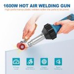 1600W Hot Air Plastic Welder Kit with Nozzles