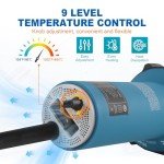 1600W Hot Air Plastic Welder Kit with Nozzles