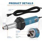 1600W Hot Air Plastic Welder Kit with Nozzles