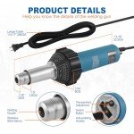 1600W Hot Air Plastic Welder Kit with Nozzles