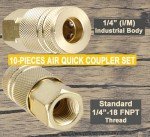 YOTOO 10-Piece Heavy Duty Air Coupler Set