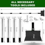 54-Inch Adjustable Snow and Garden Shovel