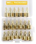 YOTOO 20-Piece Steel Air Plug Fitting Set