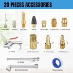 Air Accessory Kit with Coiled Hose and Tools