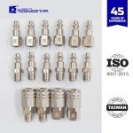 16-Piece Air Hose Fittings Set with Quick Connect