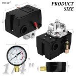 Air Compressor Pressure Regulator with PSI Gauge