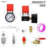 Air Compressor Pressure Regulator with PSI Gauge