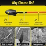 Garden Trench Shovel with Metal Handle, 43.3