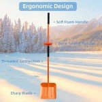 Adjustable 69-Inch Snow Shovel with Ergonomic Handle
