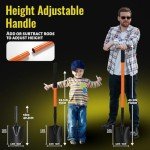 Garden Trench Shovel with Metal Handle, 43.3