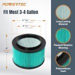 HEPA Filters for Craftsman Wet/Dry Vacs - 4PK