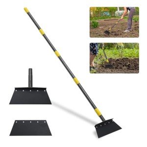 Adjustable 63" Garden Cleaning Shovel with Blades
