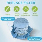 Audvln 8-Pack Reusable Shop Vac Disc Filters