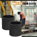 Foam Sleeve for Ridgid Wet Dry Vac Filters - 2 Pack
