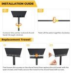 Adjustable Garden Cleaning Shovel with 2 Blades