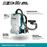 Makita 36V Cordless Backpack Vacuum Cleaner