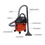 BLACK+DECKER 1000W 8L Wet and Dry Vacuum