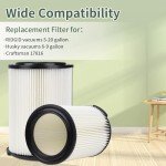 Ridgid VF4000 Wet/Dry Vacuum Replacement Filter, 2 Pack