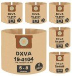 6 Pack High Efficiency Filter Bags for DEWALT Vacuums