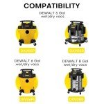 6 Pack High Efficiency Filter Bags for DEWALT Vacuums