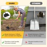 Adjustable Garden Cleaning Shovel with 2 Blades