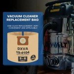 6 Pack High Efficiency Filter Bags for DEWALT Vacuums