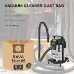 6 Pack High Efficiency Filter Bags for DEWALT Vacuums