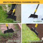 Adjustable Garden Cleaning Shovel with 2 Blades