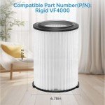 VF4000 Filter for Ridgid Wet/Dry Vac - 2 Pack