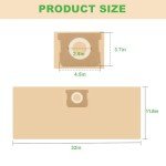 10 Pack Disposable Filter Bags for Stanley Vacs