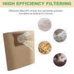 10 Pack Disposable Filter Bags for Stanley Vacs