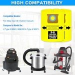 High-Efficiency Shop Vac Disposable Filter Bags - 6 Pack