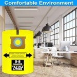 High-Efficiency Shop Vac Disposable Filter Bags - 6 Pack