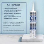 White 100% Silicone Waterproof Sealant