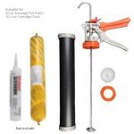 Dual-Purpose Caulk Gun with Nozzles - 2 Pack