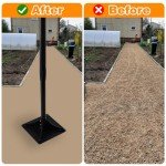 Heavy Duty Adjustable Steel Garden Tamper Tool