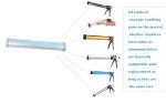 ANZHUO Manual Sausage Caulking Gun with Tubes