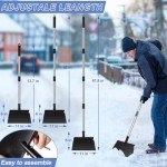 62-Inch Adjustable Ice Scraper and Snow Shovel