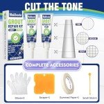 Tile Grout Repair Kit - 2 Pack Grey Filler