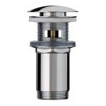 Wirquin Chrome Basin Waste with Overflow