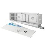 FSPR65 Ventilation Installation Box with Drain, White