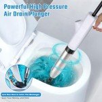 Biupky Air Toilet Plunger Set with Barometer