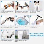 Biupky Air Toilet Plunger Set with Barometer