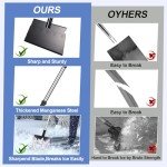 62-Inch Adjustable Ice Scraper and Snow Shovel